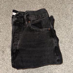 pacsun straight black jeans no rips